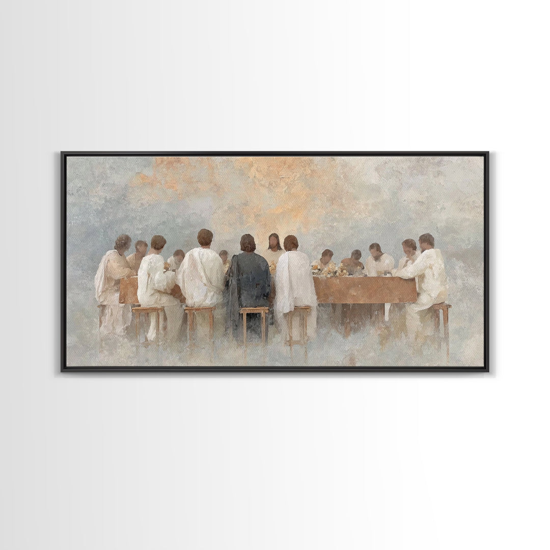 Radiant Communion – Framed Canvas Print – Christian Art – Christian Painting – Jesus Wall Art – Christian Christmas Art – Christian Decor