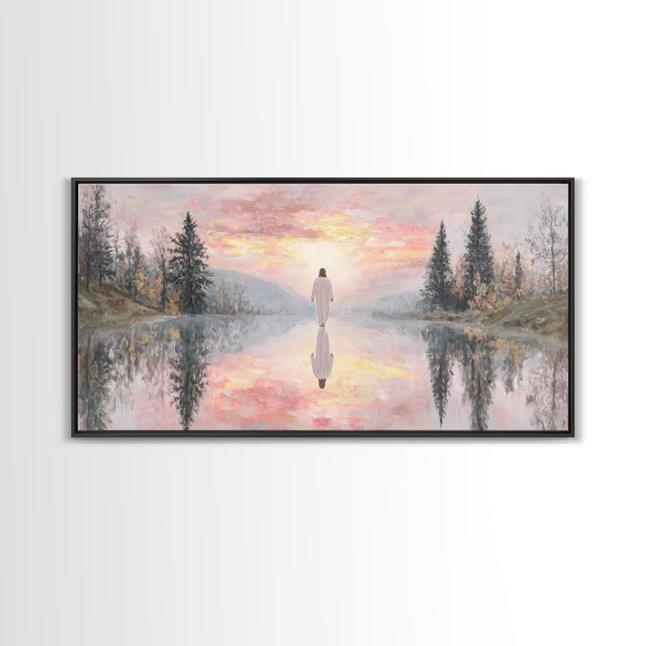 Radiant Dawn Blessing | Framed Canvas Print | Christian Wall Art | Jesus Painting | Christian Art Canvas | Christmas Art | Christian Christ