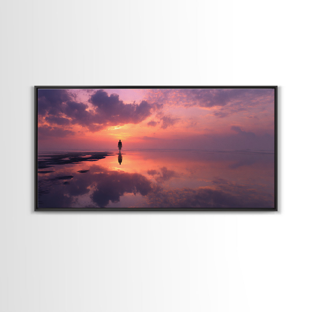 Morning Of Stillness | Framed Canvas Print | Christian Wall Art | Christian Art Canvas | Jesus Painting | Christian Art | Christian Gift