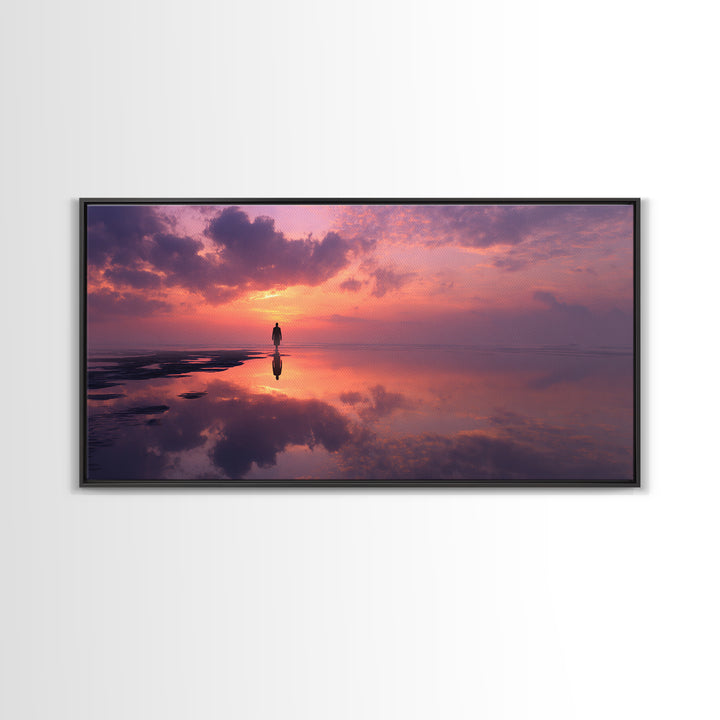 Morning Of Stillness | Framed Canvas Print | Christian Wall Art | Christian Art Canvas | Jesus Painting | Christian Art | Christian Gift