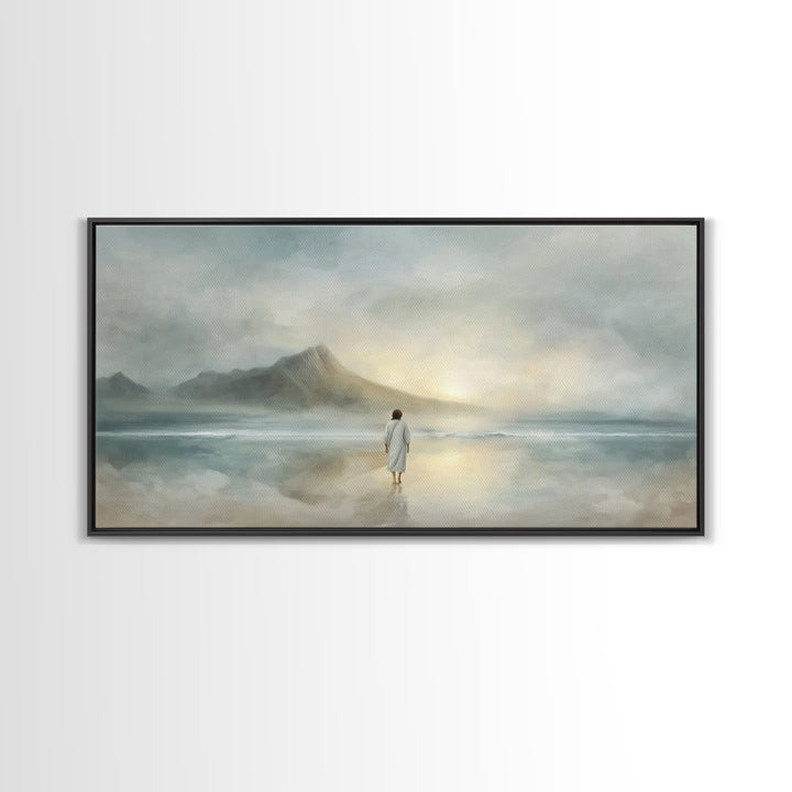 Dawn of Peace – Framed Canvas Print – Christian Art Canvas – Large Christian Painting – Subtle Christian Art – Christian Wall Art – Christi