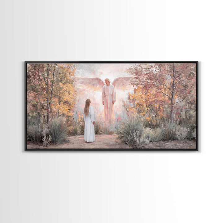 Garden Of Promise – Framed Canvas Print – Christian Wall Art – Christian Art Work – Christian Art Canvas – Christian Christmas Art