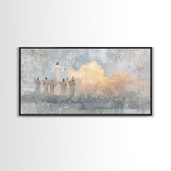 Risen Glory | Framed Canvas Print | Jesus Painting | Christian Wall Art | Christian Art Canvas | Modern Christian Painting | Christian Chri