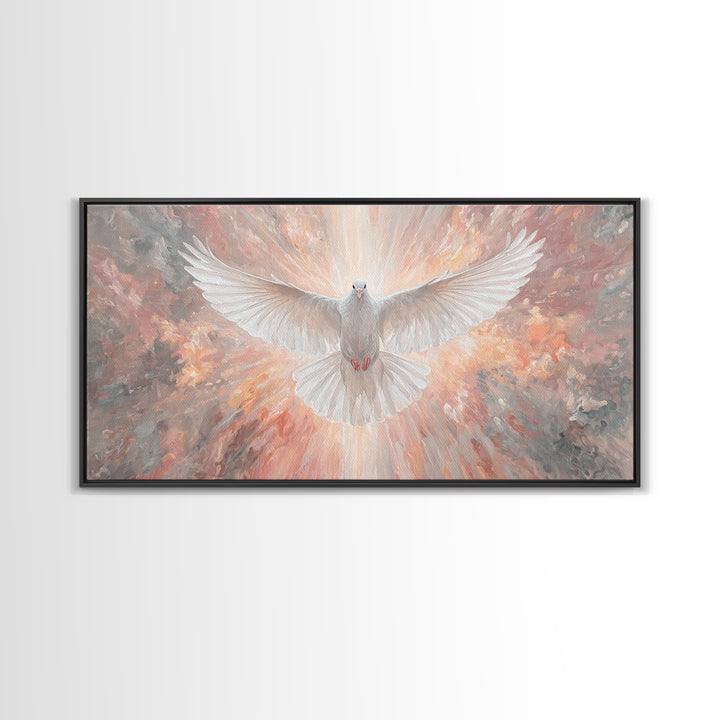 Grace Unveiled | Framed Canvas Print | Christian Wall Art | Christian Art Canvas | Christian Painting | Christmas Art | Christian Decor