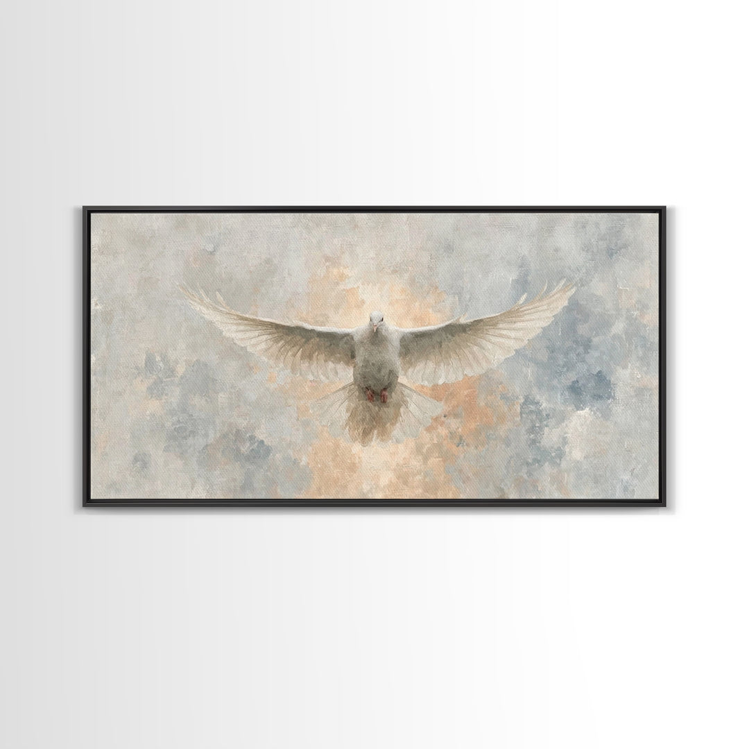 Radiant Mercy, Framed Canvas Print, Christian Art Canvas, Christian Wall Art, Christian Painting, Christmas Art, Christian Decor