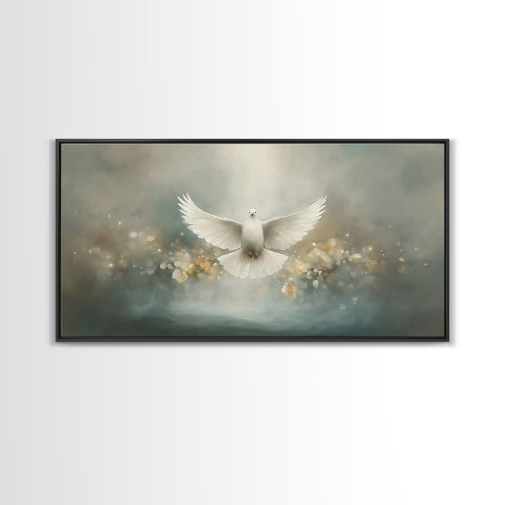 Divine Stillness – Framed Canvas Print – Christian Wall Art – Christian Art Canvas – Christian Painting – Christmas Art – Christian Decor