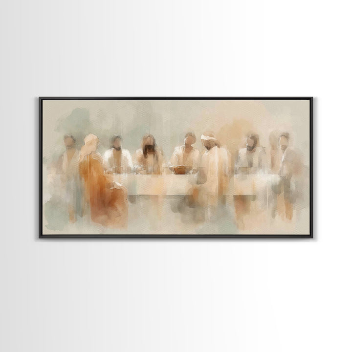 Holy Gathering – Framed Canvas Print – Christian Art Canvas – Christian Wall Art – Abstract Christian Art – Moody Christian Art – Jesus Pai
