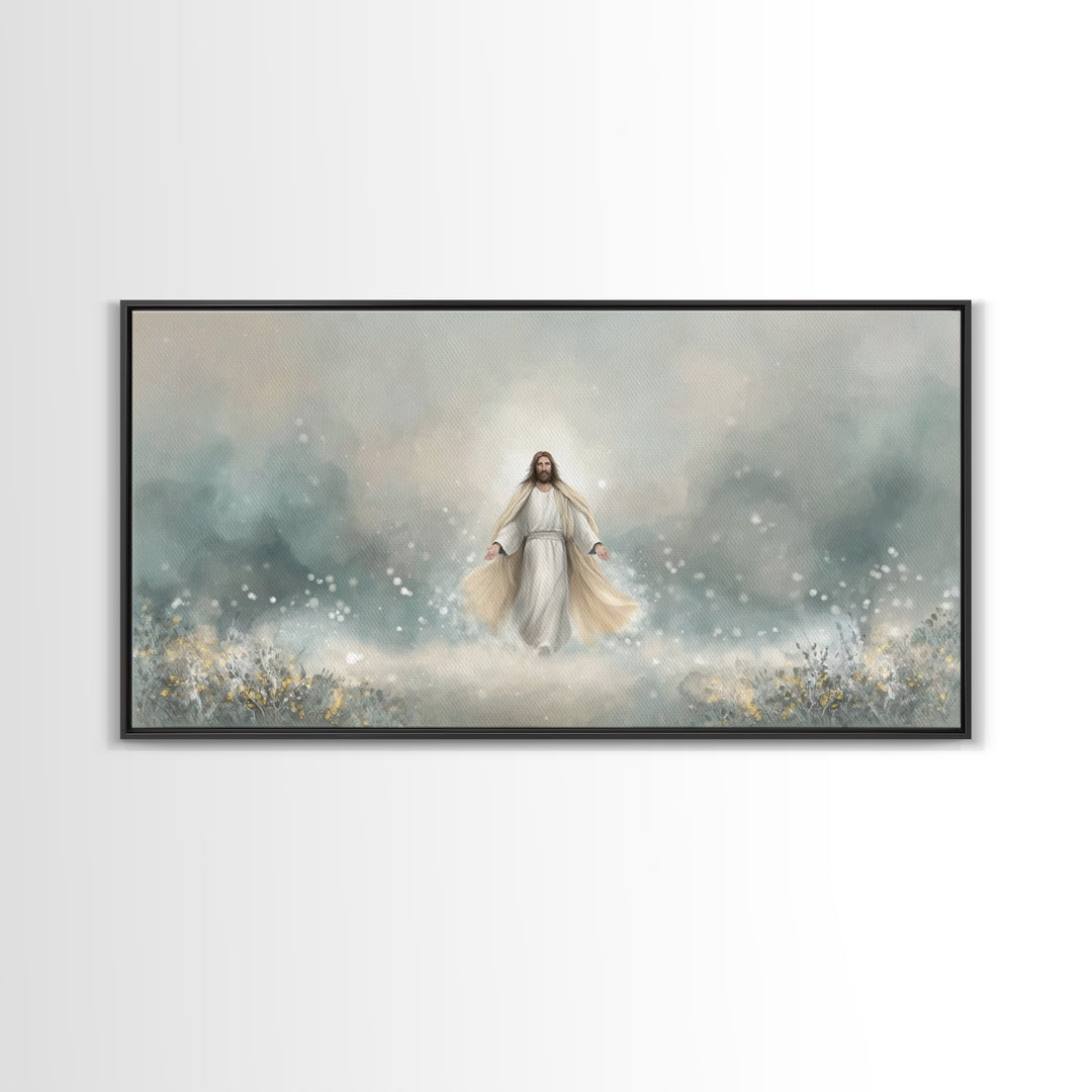Eternal Peace – Framed Canvas Print – Christian Art Print – Jesus Painting – Christian Wall Art – Subtle Christian Art – Christian Gift