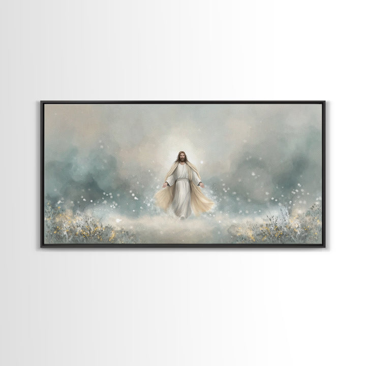 Eternal Peace – Framed Canvas Print – Christian Art Print – Jesus Painting – Christian Wall Art – Subtle Christian Art – Christian Gift