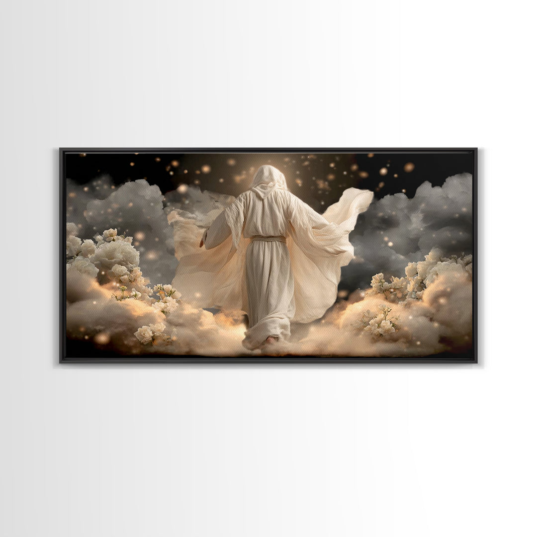 Circle Of Grace – Framed Canvas Print – Christian Art Painting – Christian Wall Art – Unique Christian Art – Jesus Wall Art – Christian Dec