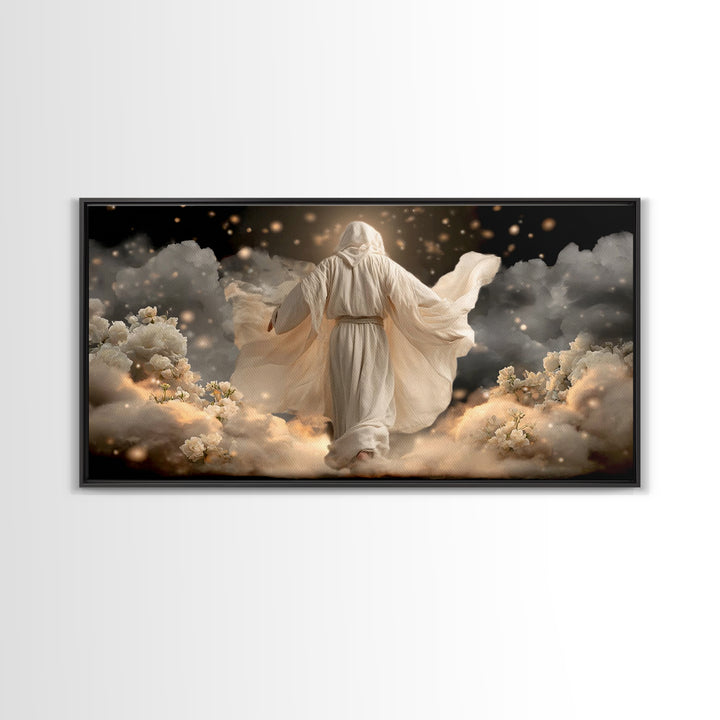 Circle Of Grace – Framed Canvas Print – Christian Art Painting – Christian Wall Art – Unique Christian Art – Jesus Wall Art – Christian Dec