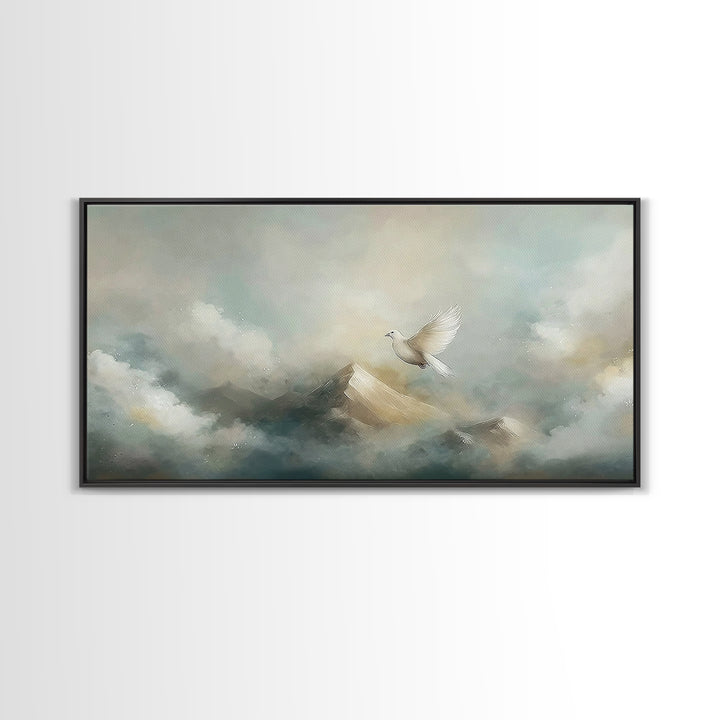 Wings Of Hope – Framed Canvas Print – Christian Art Canvas – Christian Art Work – Christian Decor – Modern Christian Art