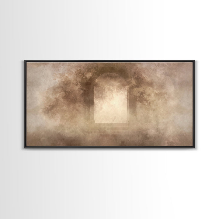 Sacred Open Gate, Framed Canvas Print, Christian Art Print, Christian Wall Art, Jesus Canvas Art, Christian Gift Ideas