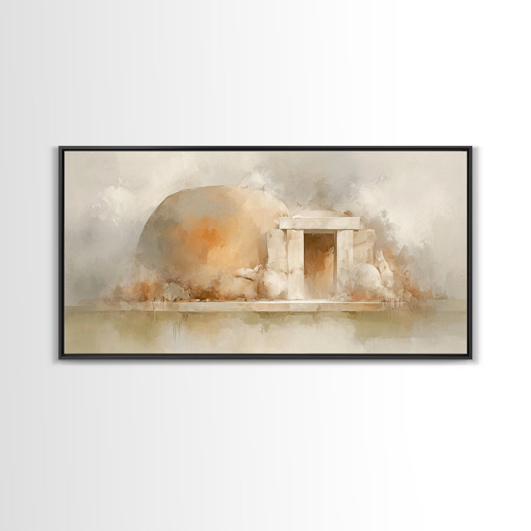Stone Of Morning – Framed Canvas Print – Christian Art Print – Christian Canvas Art – Jesus Art Print – Christian Decor – Christmas Art