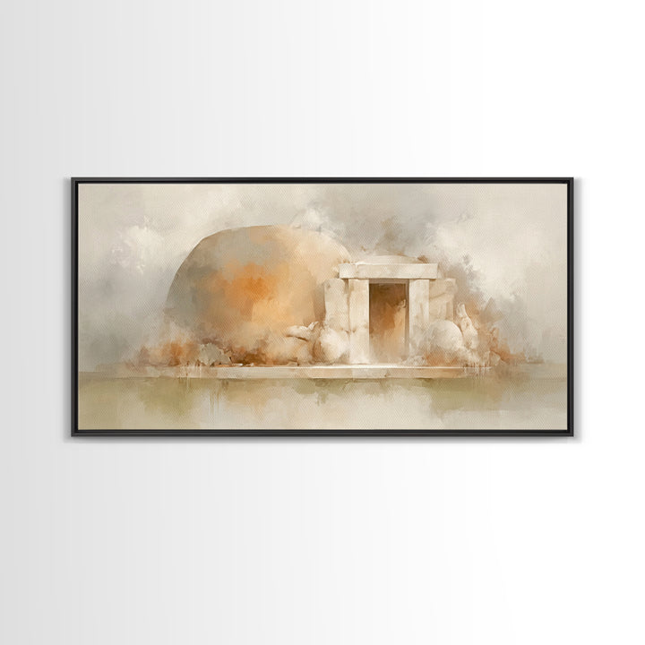 Stone Of Morning – Framed Canvas Print – Christian Art Print – Christian Canvas Art – Jesus Art Print – Christian Decor – Christmas Art