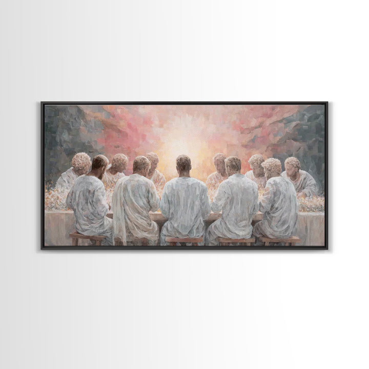 Supper Of Light – Framed Canvas Print – Christian Christmas Art – Christian Wall Art – Christian Art Canvas – Christian Art Print – Christi