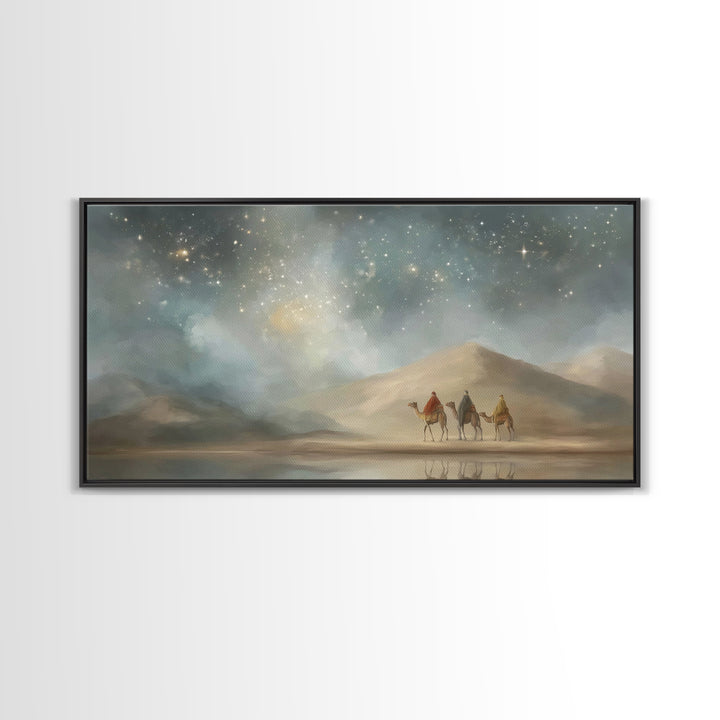 Celestial Path – Framed Canvas Print – Christian Christmas Art – Christian Art Canvas – Christian Wall Art – Christmas Decor – Christian Gi