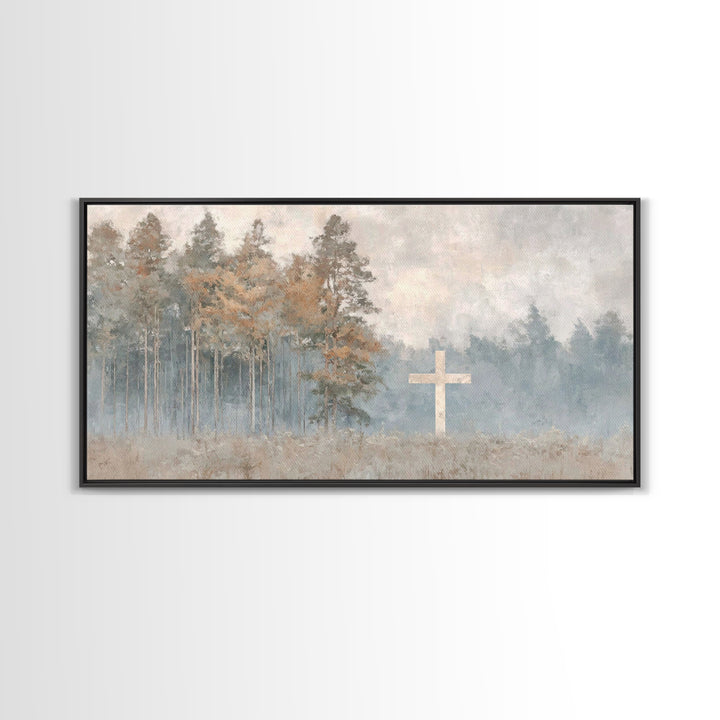 Pathway To Peace – Framed Canvas Print – Christian Wall Art – Christmas Art – Jesus Canvas Art – Christian Art Print – Christian Decor