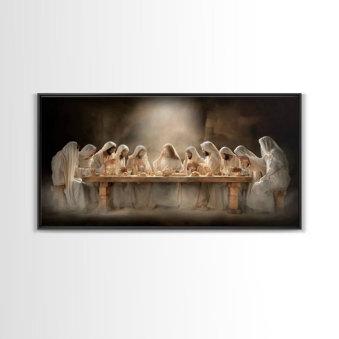 Table Of Covenant – Framed Canvas Print – Christian Art – Christian Art Canvas – Jesus Painting – Christian Wall Art – Christian art work