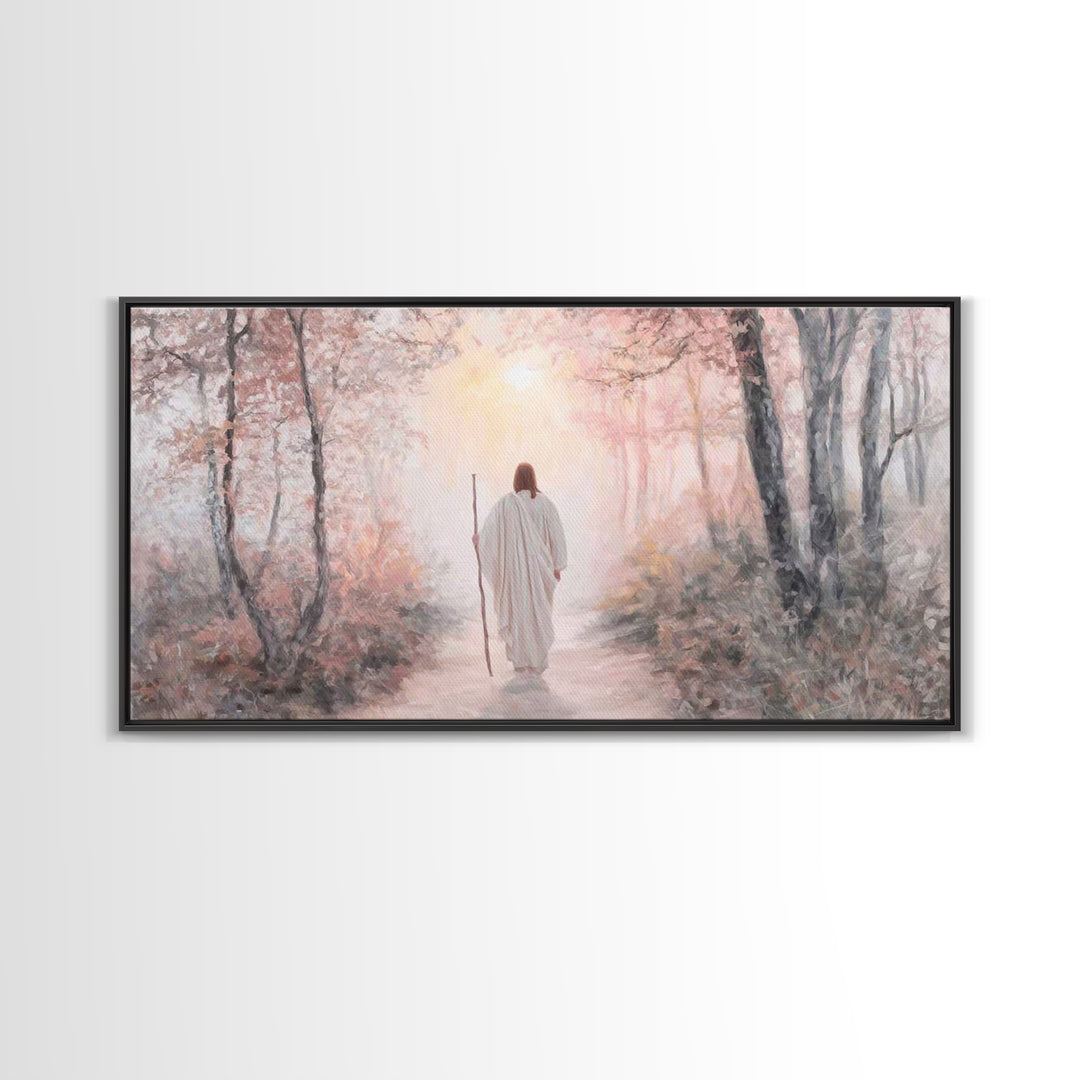 Path Of Mercy – Framed Canvas Print – Christian Wall Art – Christian Art Canvas – Jesus Painting