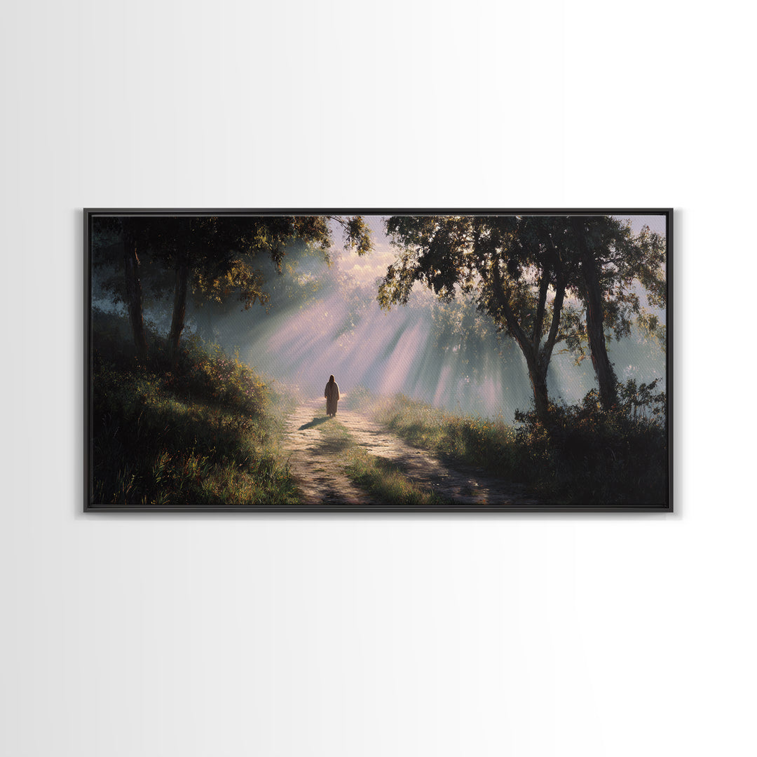 Rays Of Hope – Framed Canvas Print – Christian Art Canvas – Christian Wall Art – Jesus Painting – Christian Gift – Christmas Art