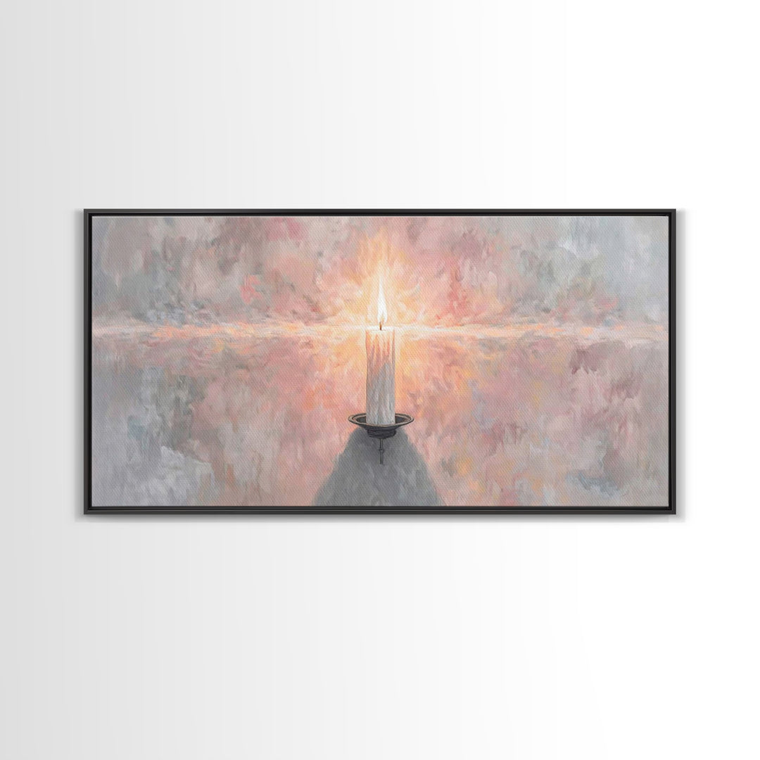 Sanctuary Glow – Framed Canvas Print – Christian Art Canvas – Christian Decorations – Christian Wall Art – Christmas Art – Christian Christ