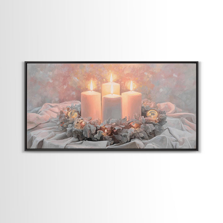 Season Of Hope – Framed Canvas Print – Christian Christmas Art – Christian Art Canvas – Christian Wall Art – Framed Christmas Art – Christi