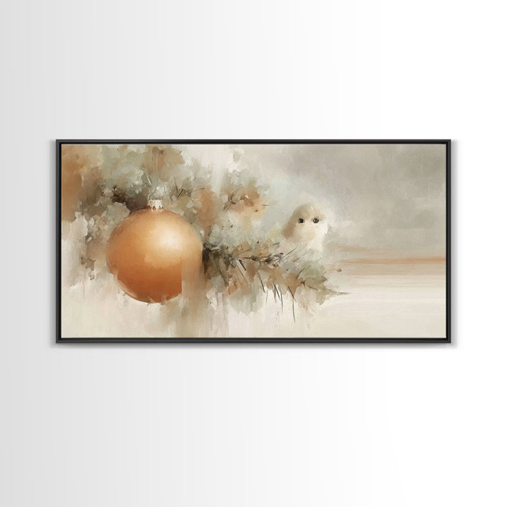 Winter Blessing – Framed Canvas Print – Christian Christmas Art – Christmas Art Prints – White Christmas Art – Framed Christmas Art – Chris