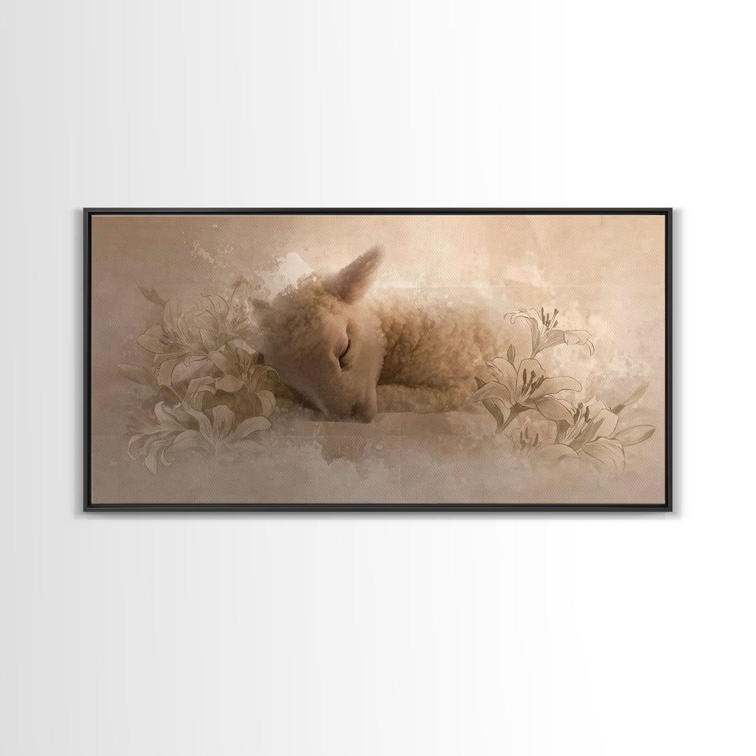 Restful Grace – Framed Canvas Print – Christian Art Canvas – Christian Art Print – Christian Wall Art – Subtle Christian Art – Christian Gi