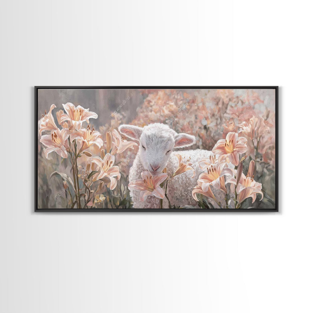 Garden Of Blessing – Framed Canvas Print – Christian Wall Art – Christian Art Print – Christian Art Canvas – Vintage Christian Art – Christ
