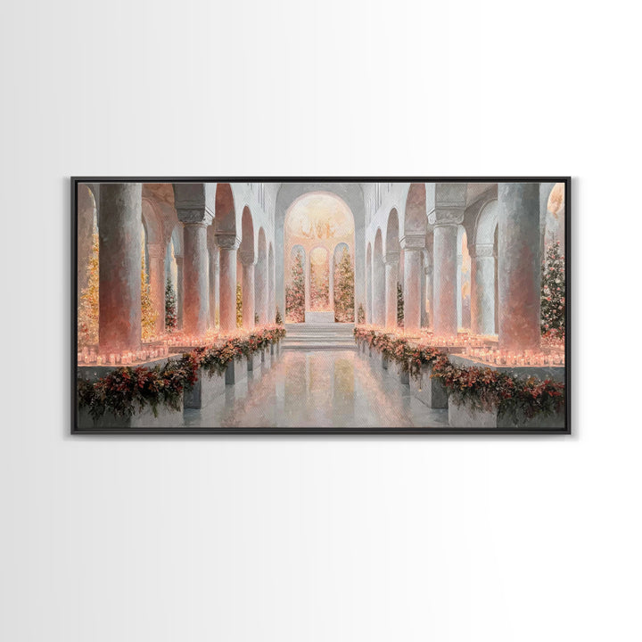 Holy Advent Glow | Framed Canvas Print | Christian Art Print | Christmas Wall Art | Framed Christmas Art | Christian Christmas Art | Christ