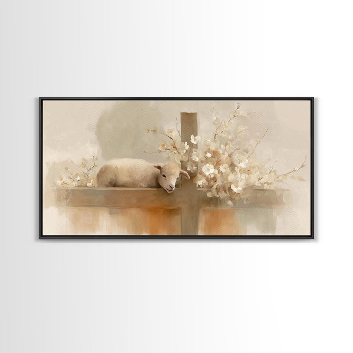 Calm Redemption – Framed Canvas Print – Christian Art Canvas – Christian Paintings – Christian Wall Art – Subtle Christian Art – Christian