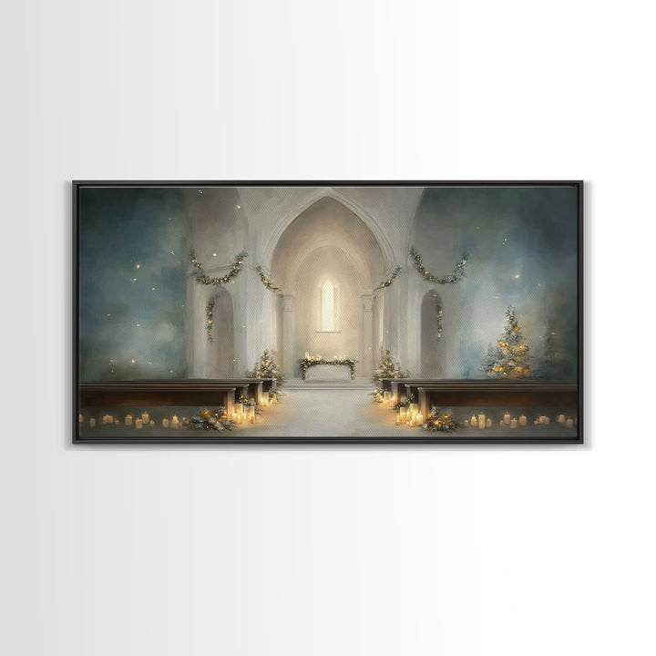 Star of Grace – Framed Canvas Print – Christian Art Prints – Christmas Art – Christian Christmas Art – Christian Decor For Home – Subtle Ch