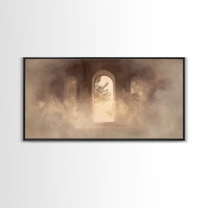 Hallowed Passage – Framed Canvas Print – Christian Art Canvas – Christian Wall Art – Moody Christian Art – Christian Decoration – Christian