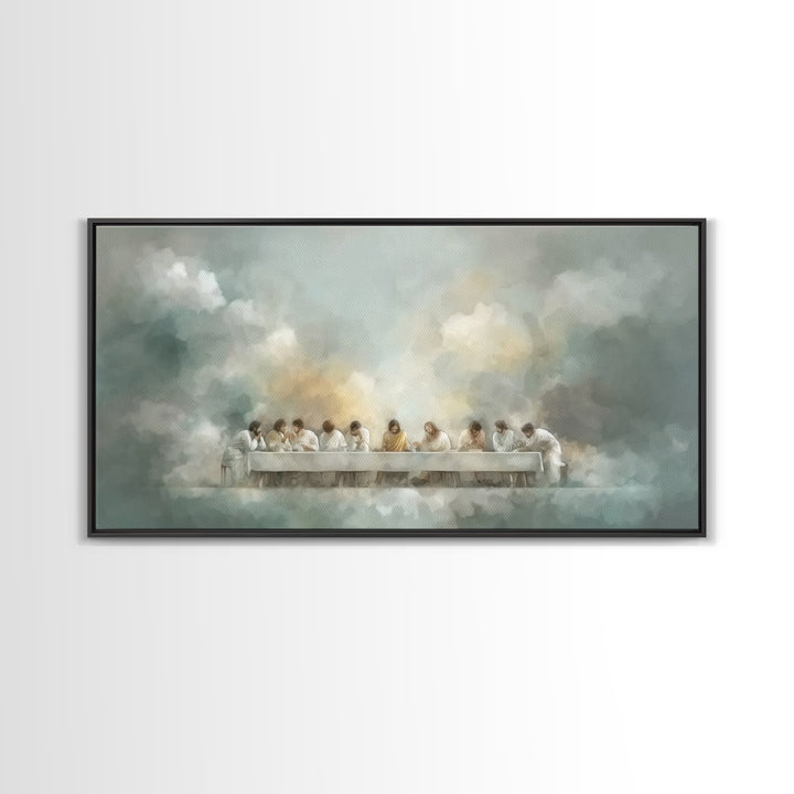 Eternal Supper Peace | Framed Canvas Print | Christian Art | Christian Art Canvas | Christian Wall Art | Jesus Painting | Christian Gift