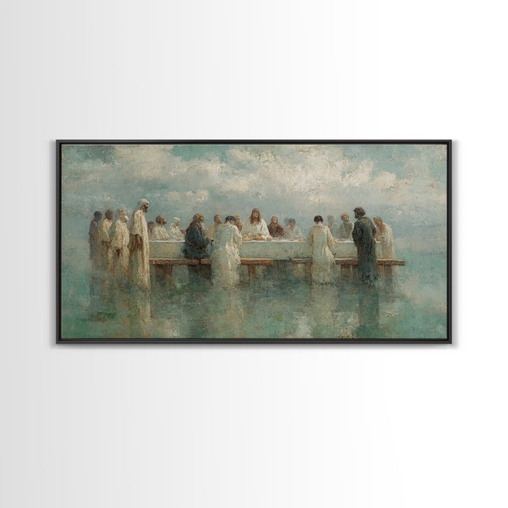 Sacred Fellowship Sky | Framed Canvas Print | Christian Art Canvas | Jesus Painting | Christian Wall Art | Christian Art | Christian Decor