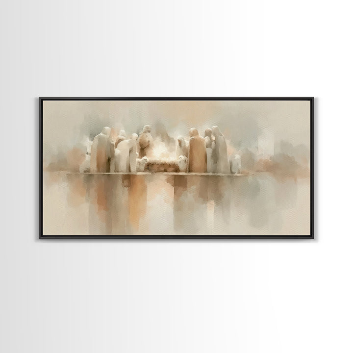 Holy Family Grace – Framed Canvas Print – Christian Art – Christian Art Canvas – Christian Christmas Art – Christmas Art – Christian Wall A