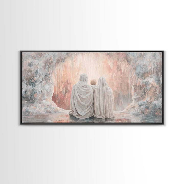 Sacred Gathering | Framed Canvas Print | Christian Christmas Art | Christian Art | Christian Art Canvas | Christian Wall Art | Christmas Ar