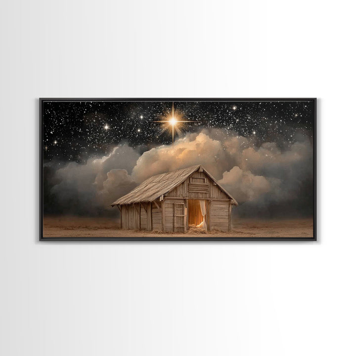 Star of Wonder – Framed Canvas Print – Christian Wall Art – Christian Christmas Art – Christmas Canvas Wall Art – Christian Art Canvas – Fr