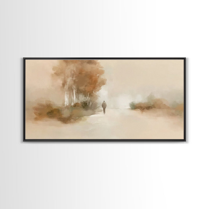 Autumn Journey – Framed Canvas Print – Christian Wall Art – Jesus Painting – Christian Art Canvas – Christian Art Print – Christian Gift Id