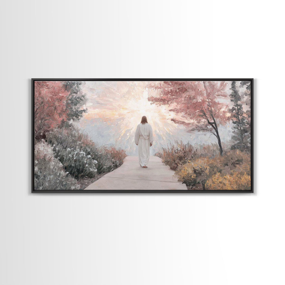Radiant Dawn | Framed Canvas Print | Christian Art Canvas | Jesus Painting | Christian Christmas Art | Christian Wall Art | Modern Christia