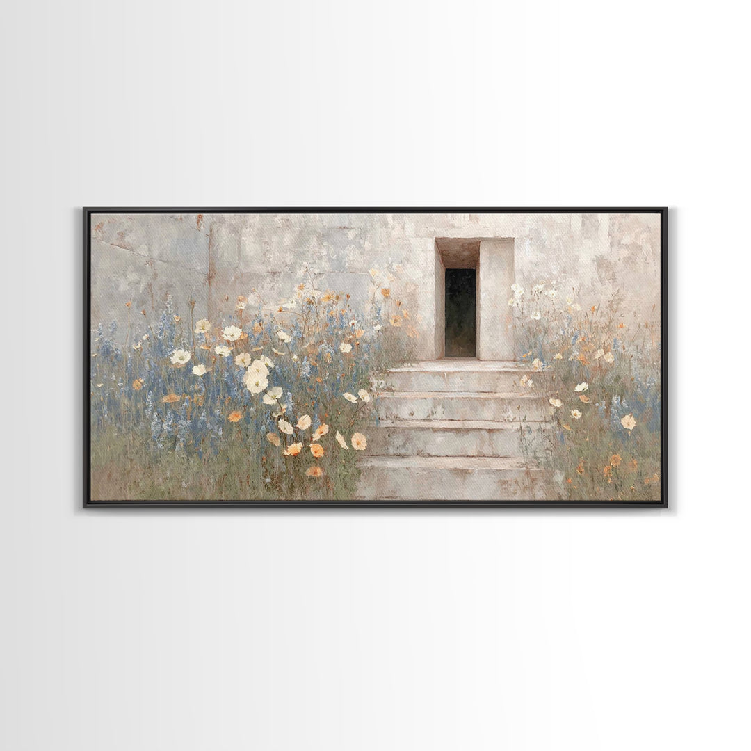 Morning Grace, Framed Canvas Print, Christian Wall Art, Christian Art Canvas, Christian Decor, Christian Art, Subtle Christian Art