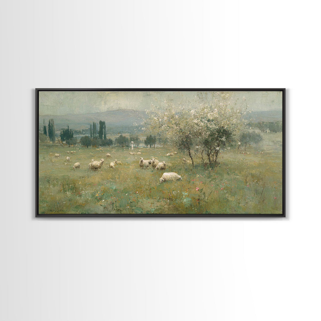 White Blossom Mercy | Framed Canvas Print | Christian Wall Art | Christian Art Canvas | Jesus Painting | Christmas Art