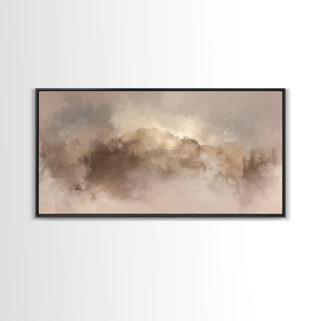 Dawn Of Glory | Framed Canvas Print | Christian Wall Art | Christian Art Print | Christmas Art | Moody Christian Art | Christian Christmas
