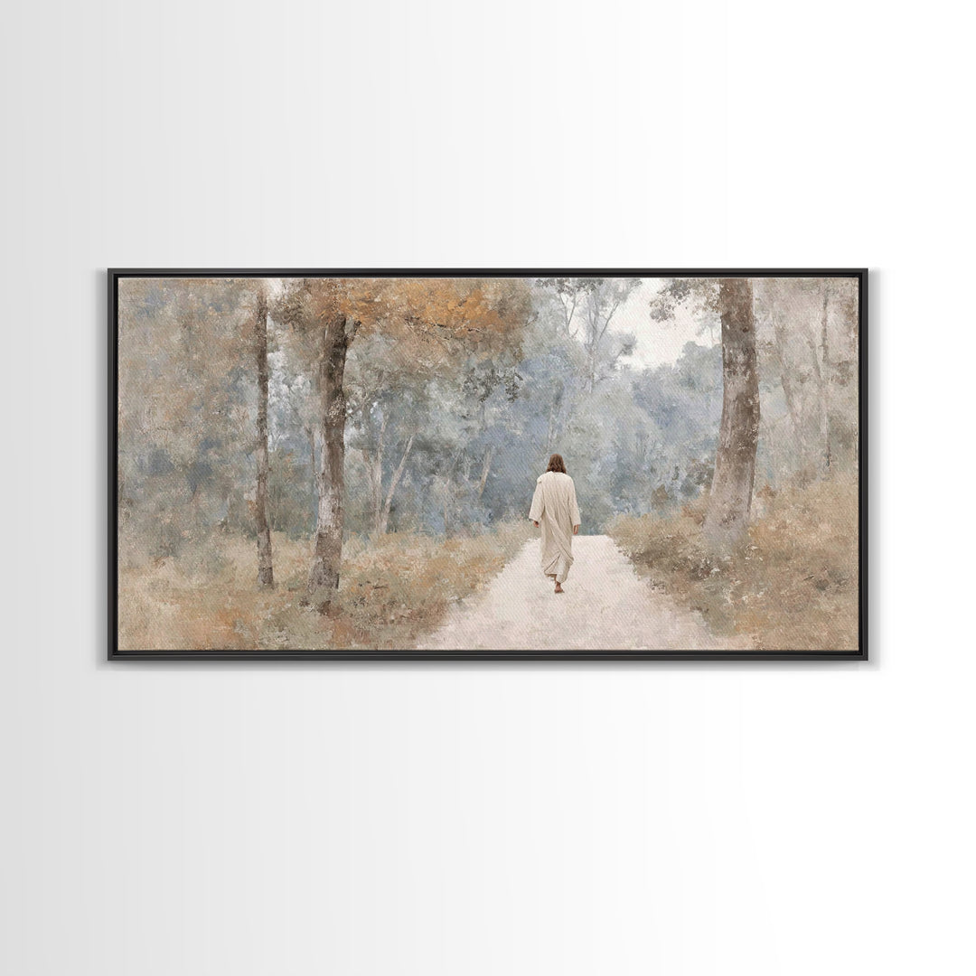 Morning Ascend | Framed Canvas Print | Christian Art Canvas | Christian Painting | Subtle Christian Art | Jesus Wall Art
