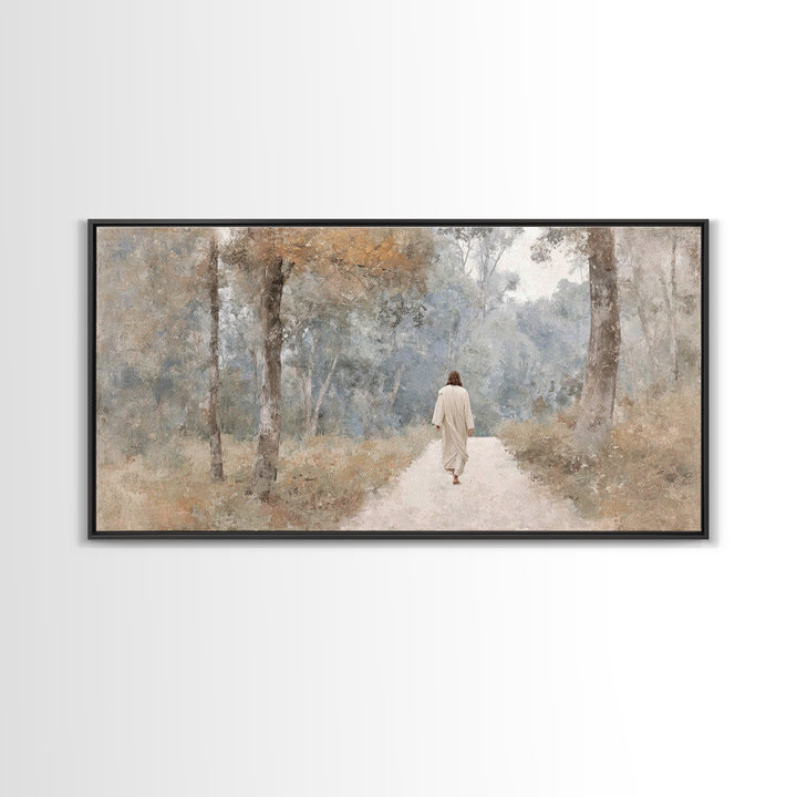 Morning Ascend | Framed Canvas Print | Christian Art Canvas | Christian Painting | Subtle Christian Art | Jesus Wall Art