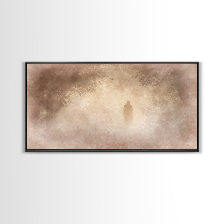 Dawn Of Hope – Framed Canvas Print – Christian Wall Art – Moody Christian Art – Christian Art Canvas – Jesus Painting – Christmas Art Print