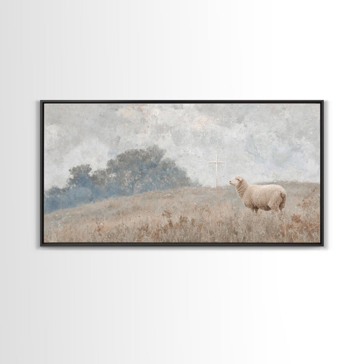 Heavenly Ascent, Framed Canvas Print, Christian Wall Art, Christian Art Canvas, Christian Christmas Art, Christian Art Work, Christian Deco
