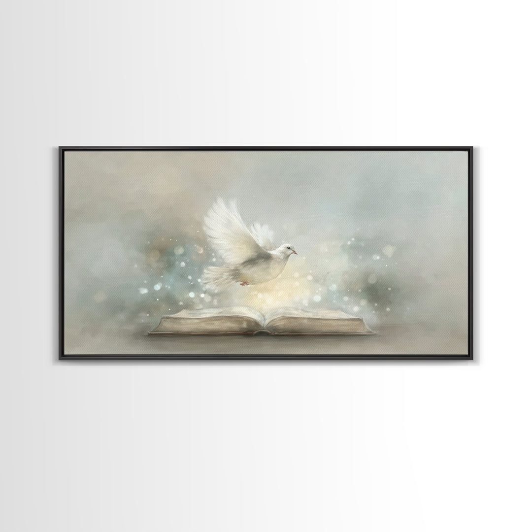 Holy Illumination – Framed Canvas Print – Christian Wall Art – Christian Art Canvas – Minimalist Christian Art – Christian Painting – Chris