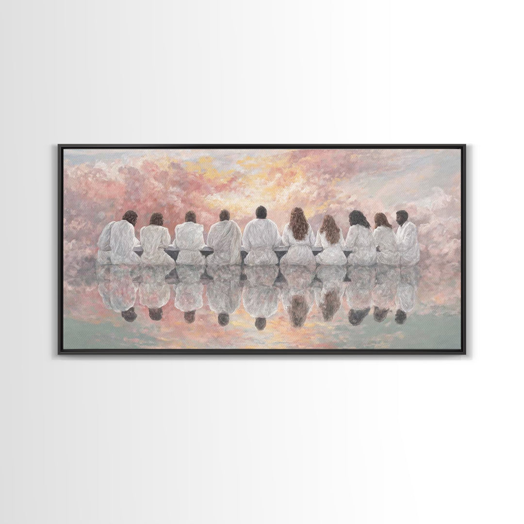 Dawn Of Grace | Framed Canvas Print | Christian Art Canvas | Christian Wall Art | Unique Christian Art | Jesus Painting | Christmas Art